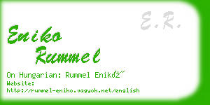 eniko rummel business card